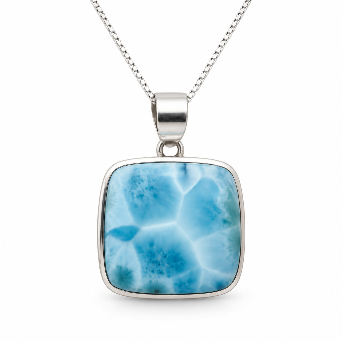 Larimar Necklace - Ocean Mosaic