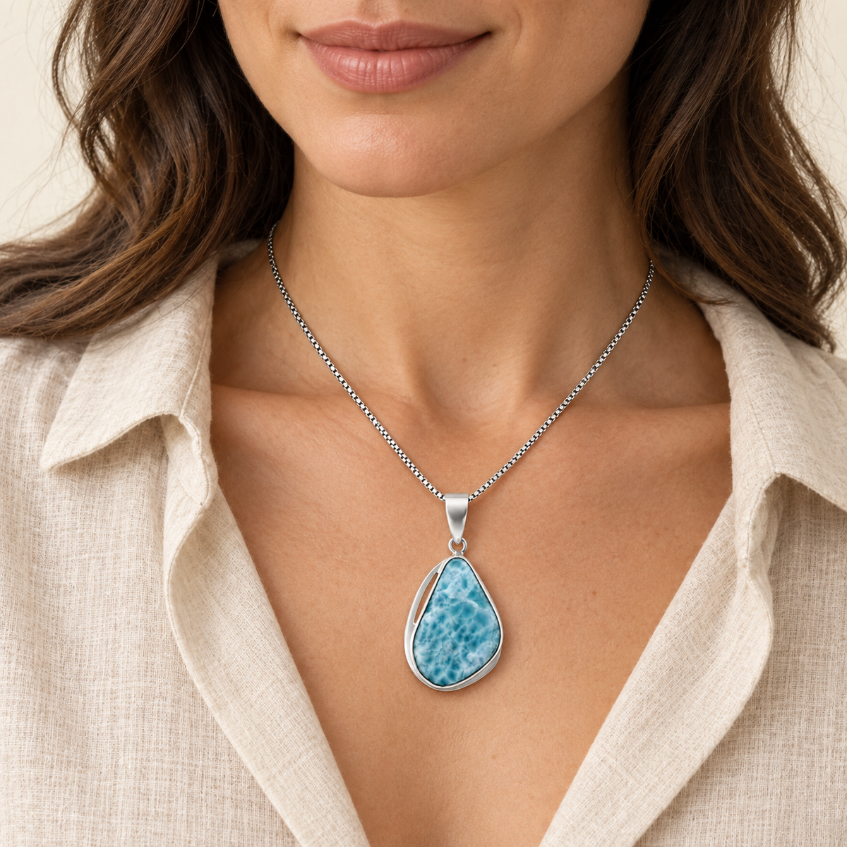 Larimar Necklace - Tide
