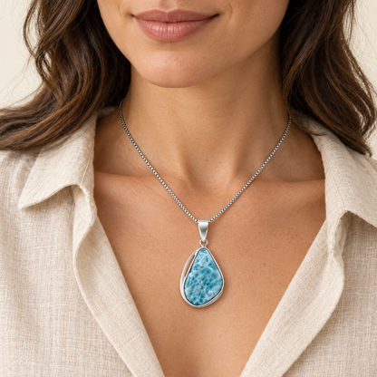 Larimar Necklace - Tide